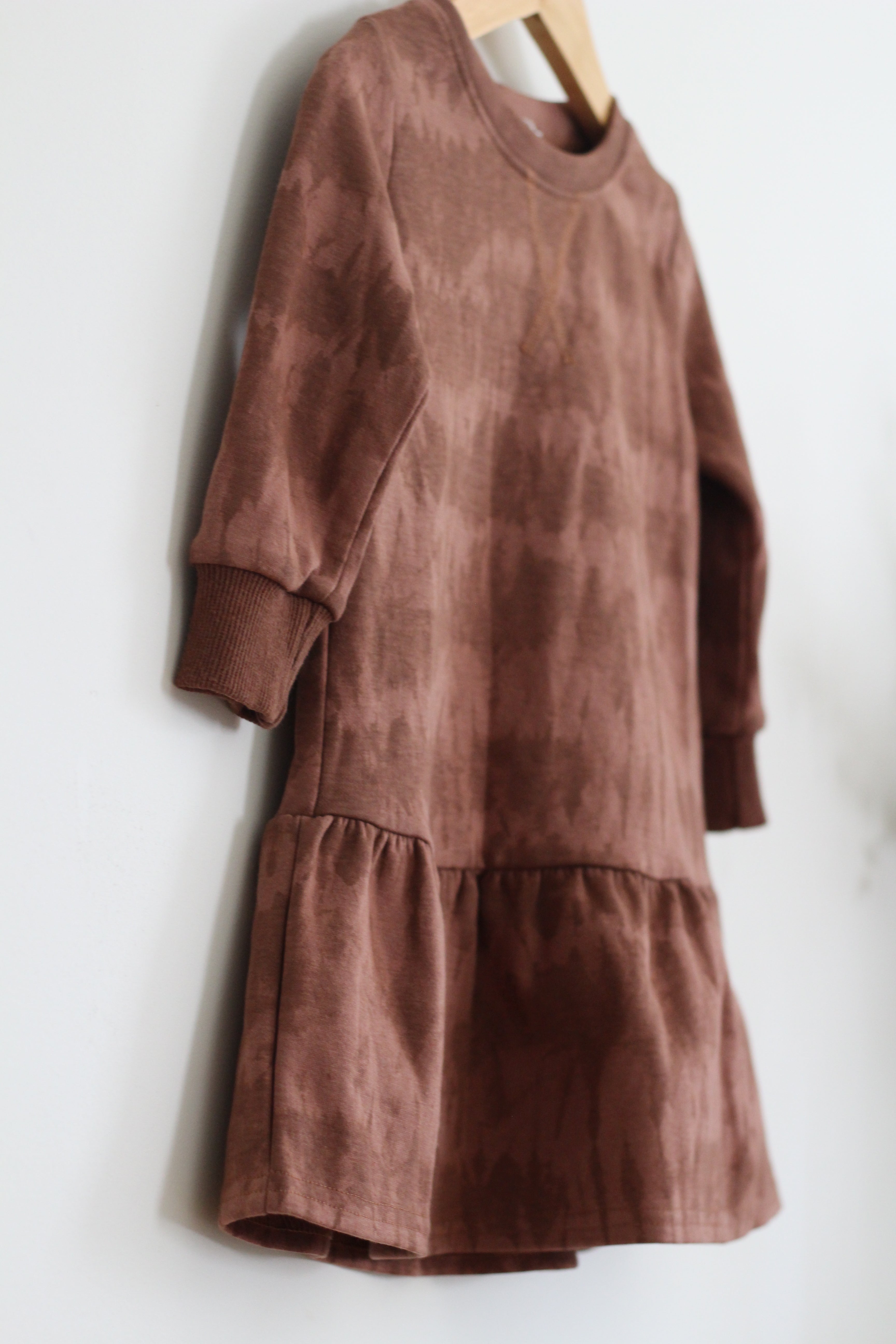 Tottini Girls Brown Long Sleeve Dress - size 3