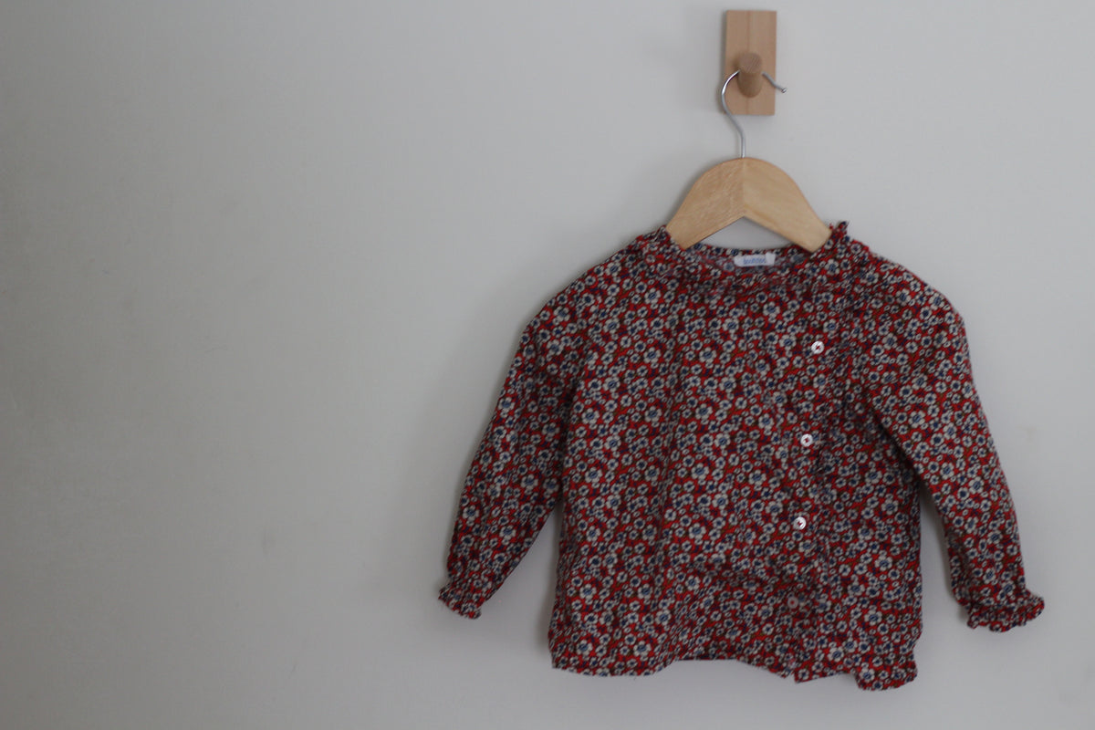 Bout'chou Girls Long Sleeve Top - size 24 months