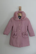 Rothschild Girls Pink Winter Coat and Bonnet - size 24 months