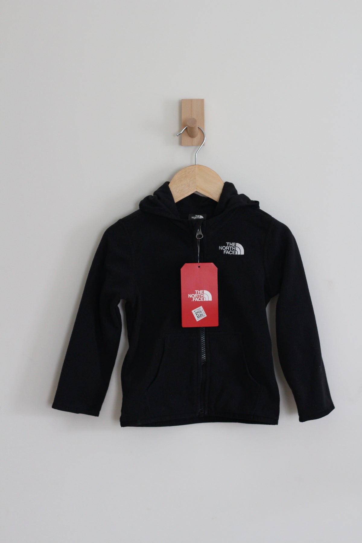 NWT The North Face Black Hooded Jacket - size 24 months