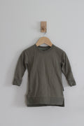 Little Bipsy Girls Olive Sweater Dress - size 18-24 months