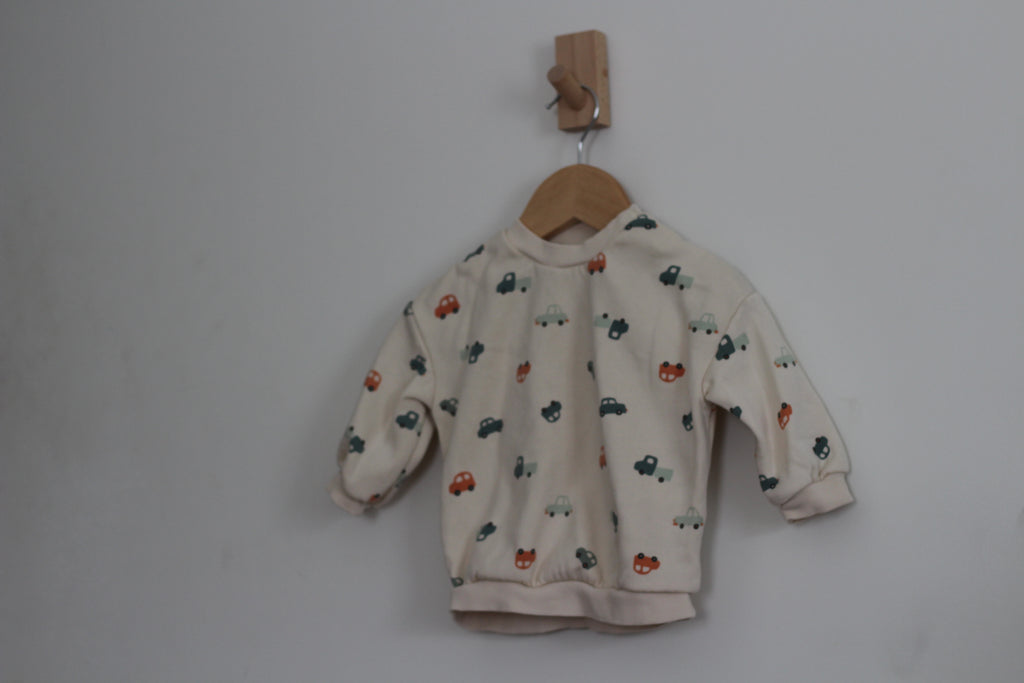 H&M Boys Car Pullover Sweater - size 9 months