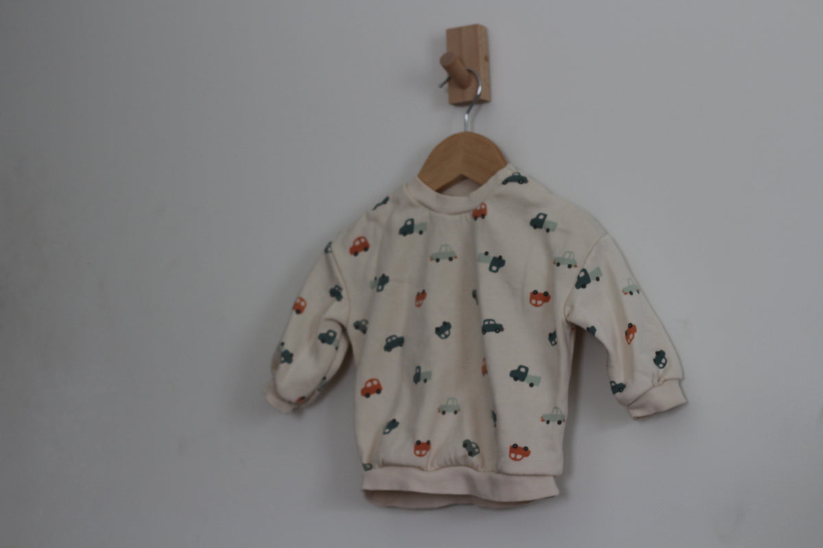 H&M Boys Car Pullover Sweater - size 9 months