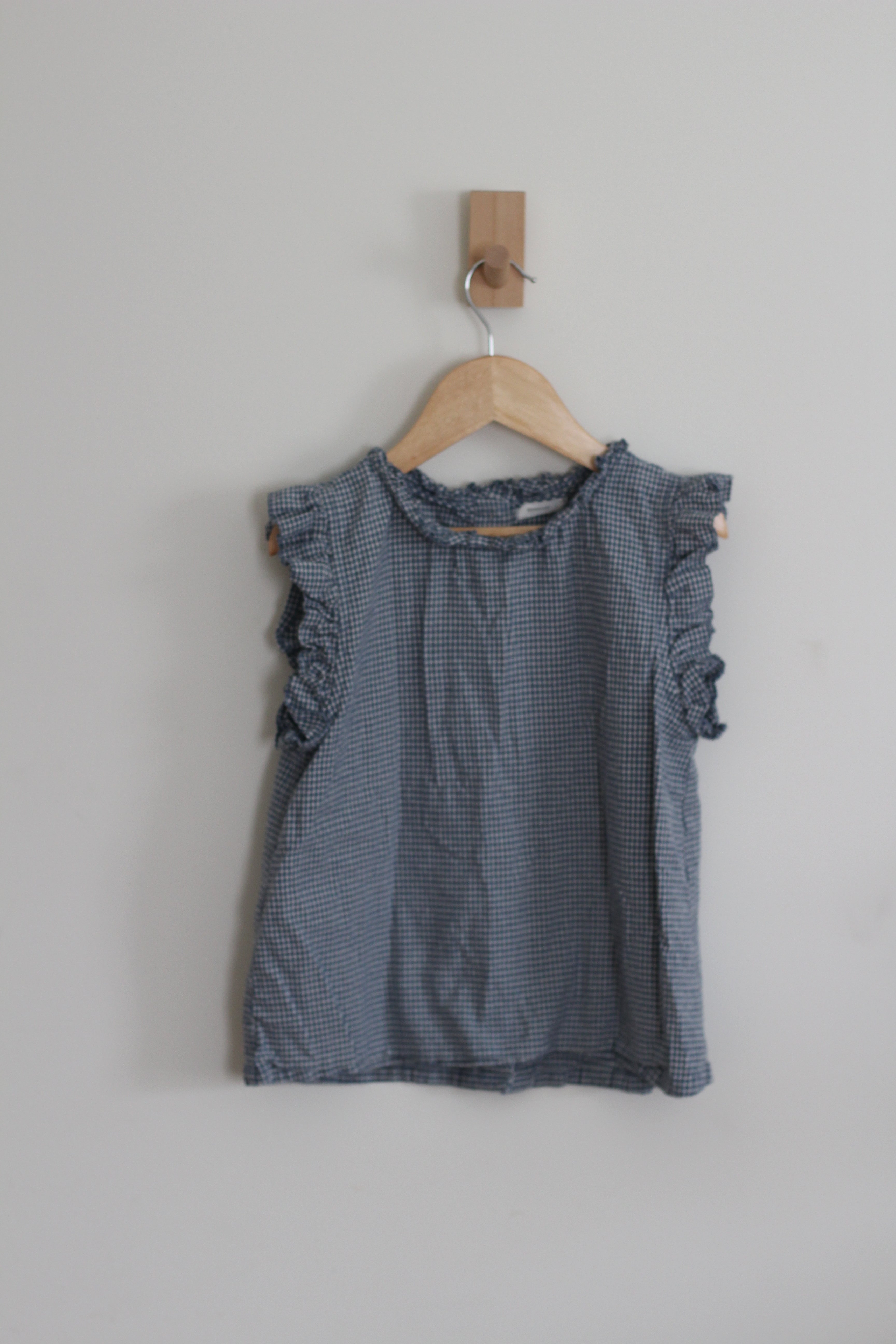 NF Dongrami Kids Gingham Ruffle Blouse -