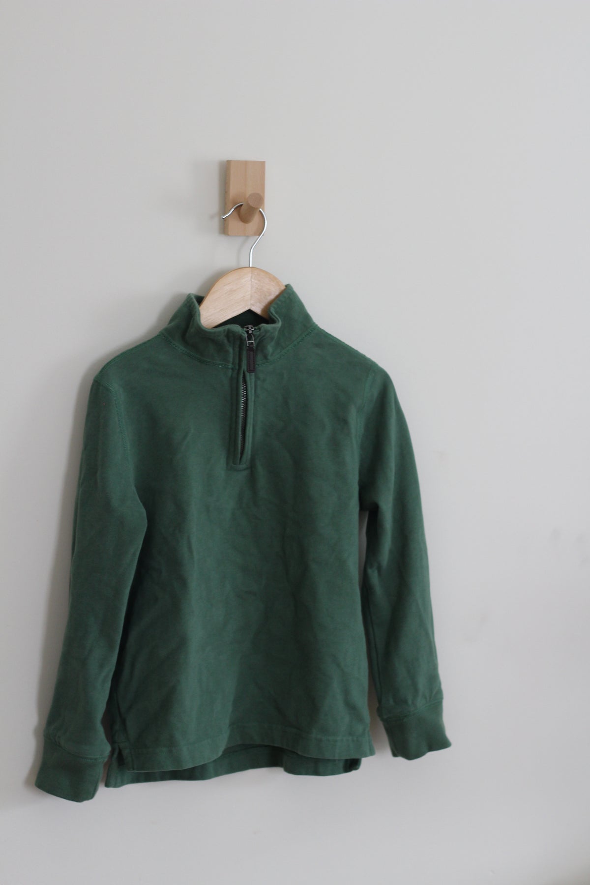Crewcuts Quarter Zip Pullover in Green - Size Small