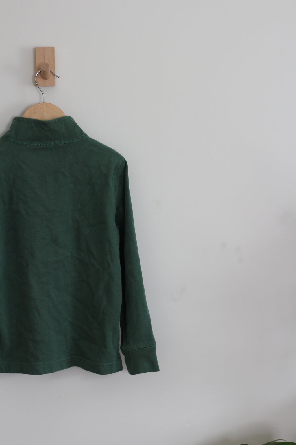 Crewcuts Quarter Zip Pullover in Green - Size Small