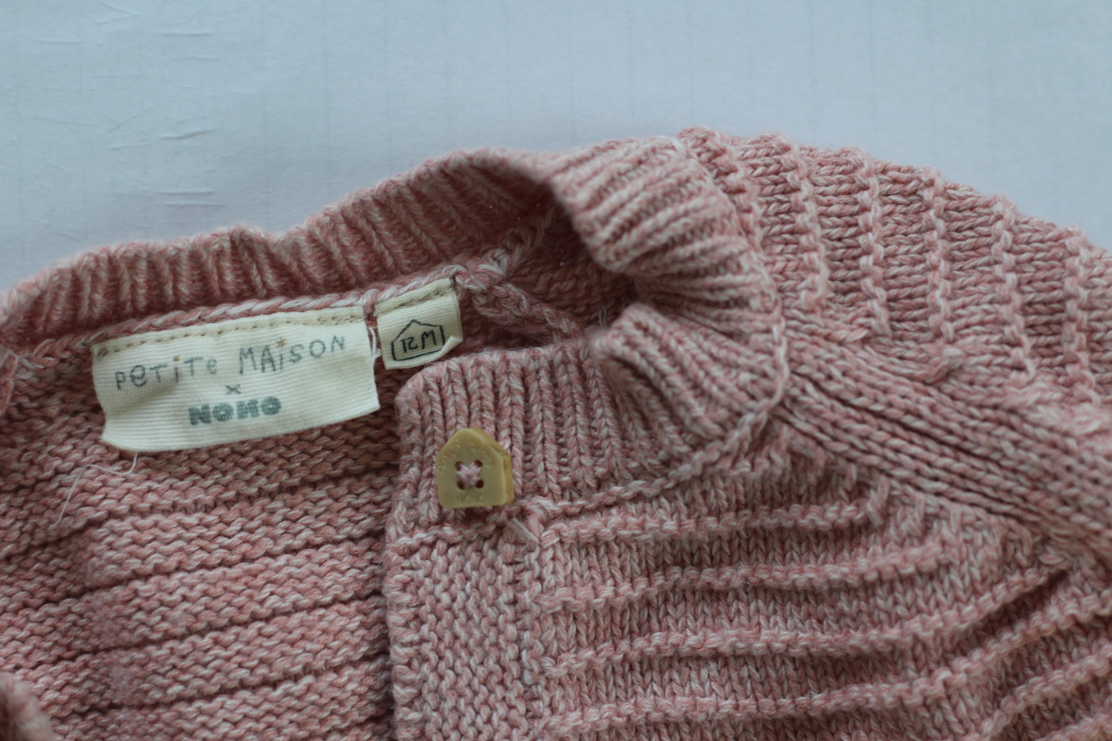 Petite Maison x Nono 100% Organic Cotton Pink Sweater