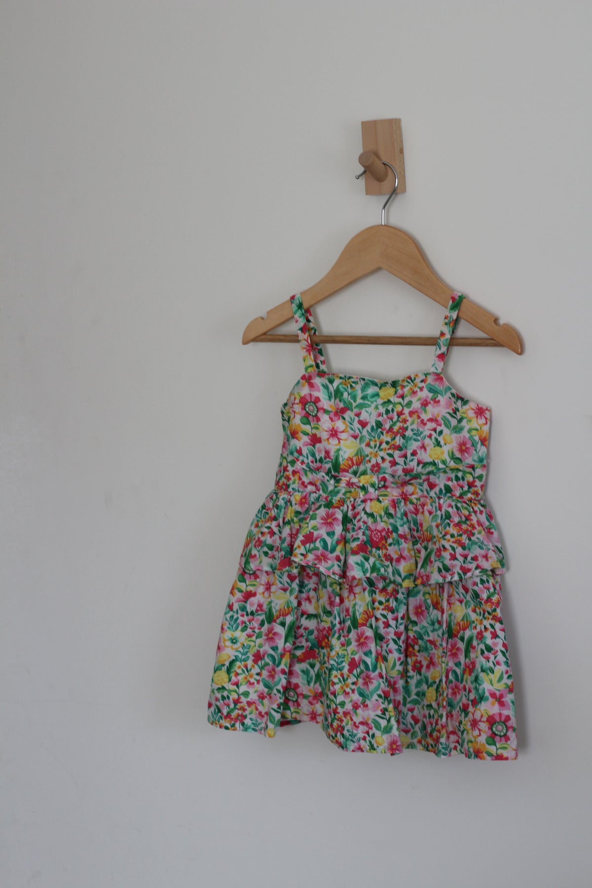 Janie and Jack Floral Tiered Peplum Sundress - size 2T