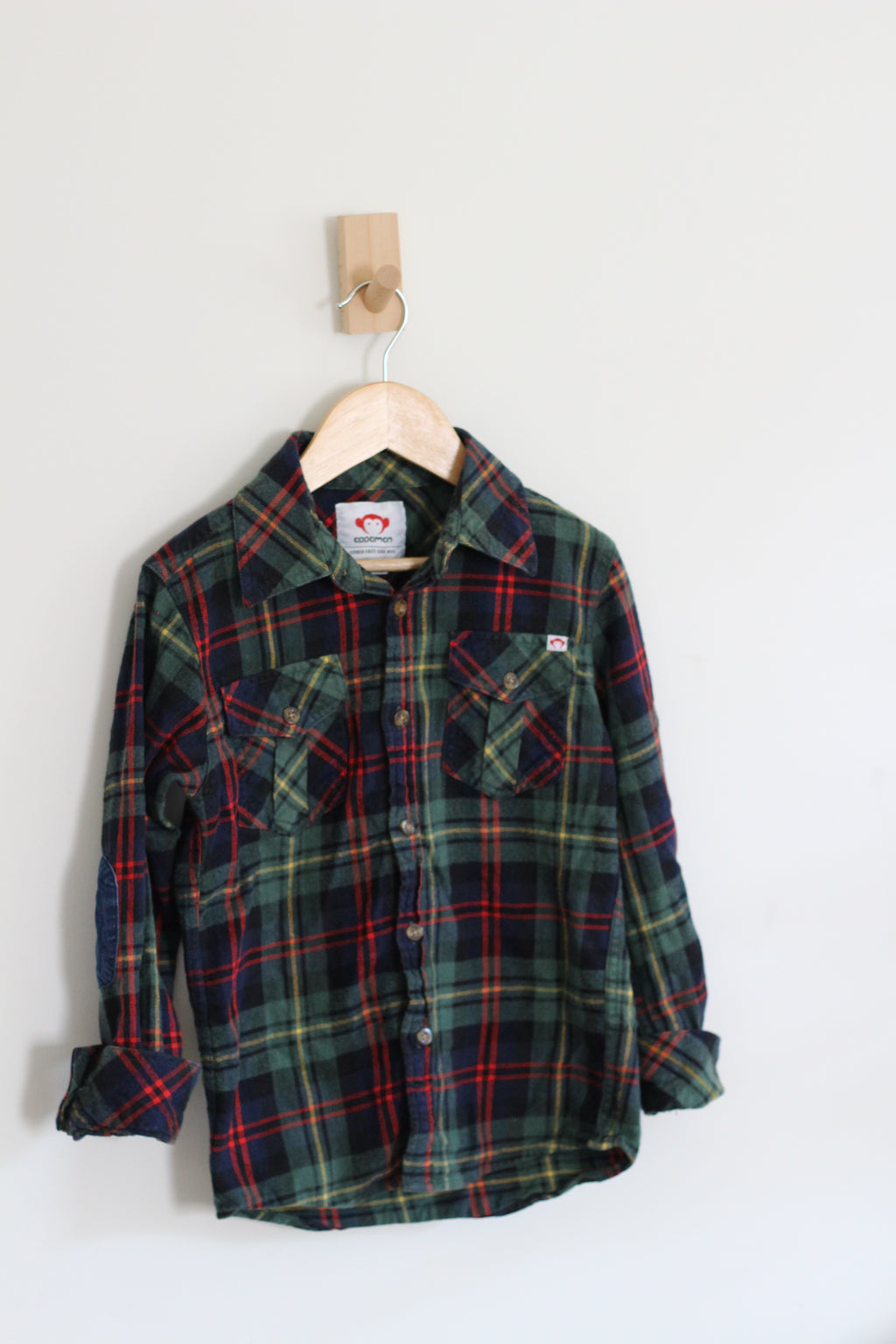 Appaman Boys Cotton Boys Plaid Flannel Shirt - size 8