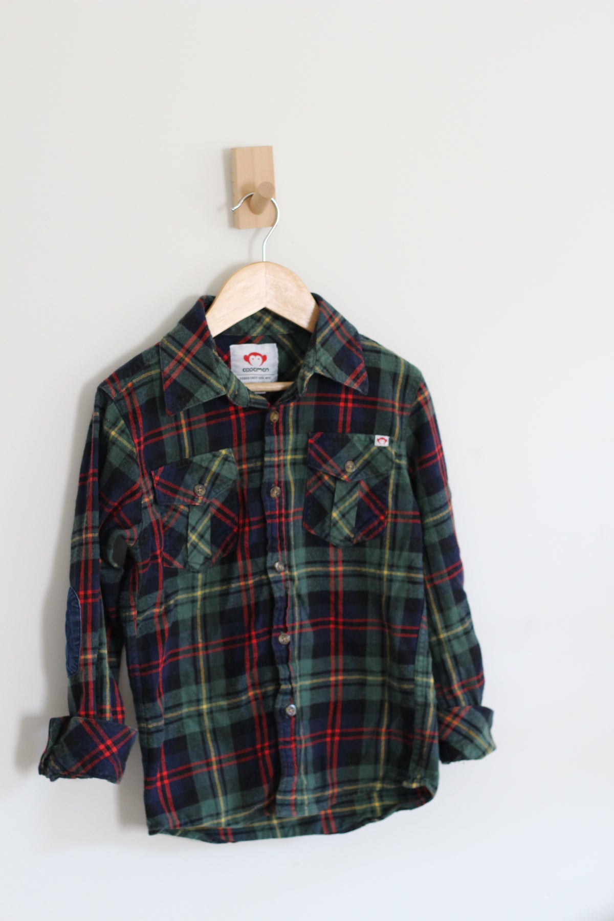 Appaman Boys Cotton Boys Plaid Flannel Shirt - size 8