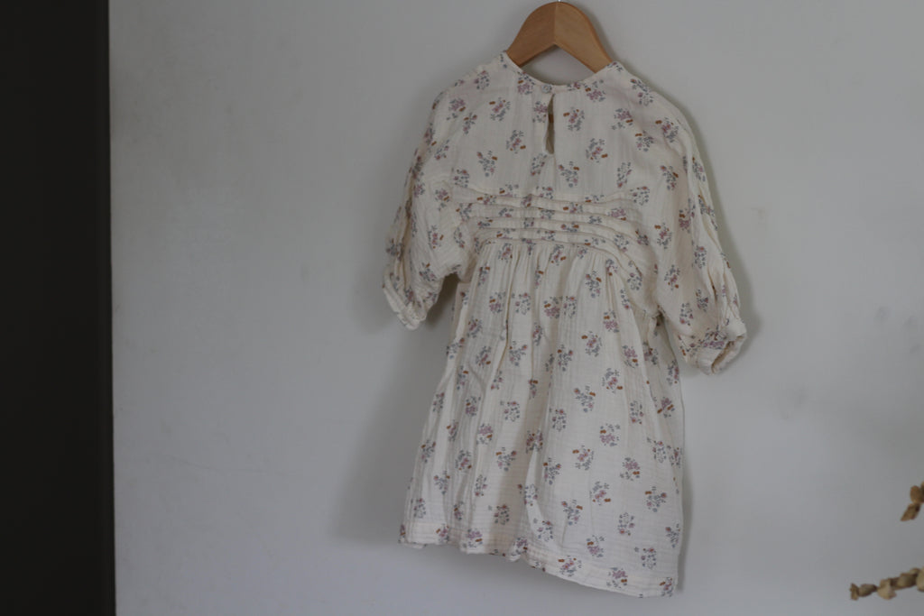 Zara Kids Floral Cotton Muslin Dress - size 4 years