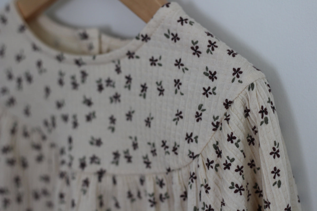 Zara Kids Floral Muslin Dress - size 4T