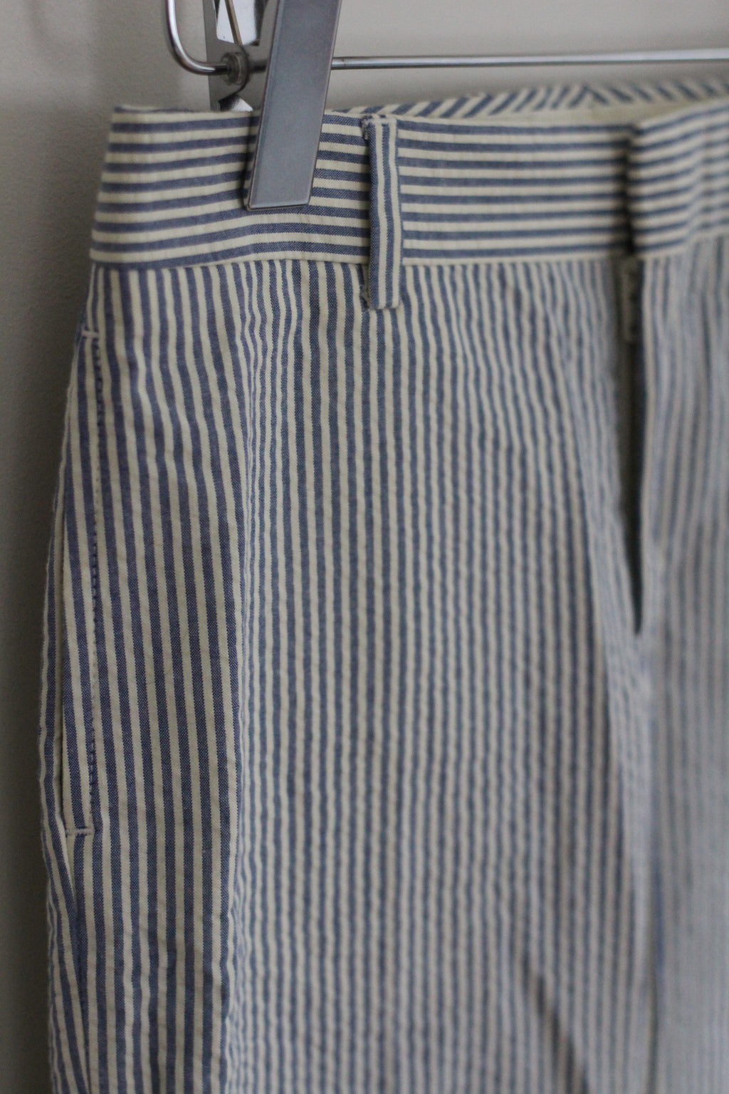 NWT Polo Ralph Lauren Boys Seersucker Pinstripe Dress Pants Blue Off-White - size 5