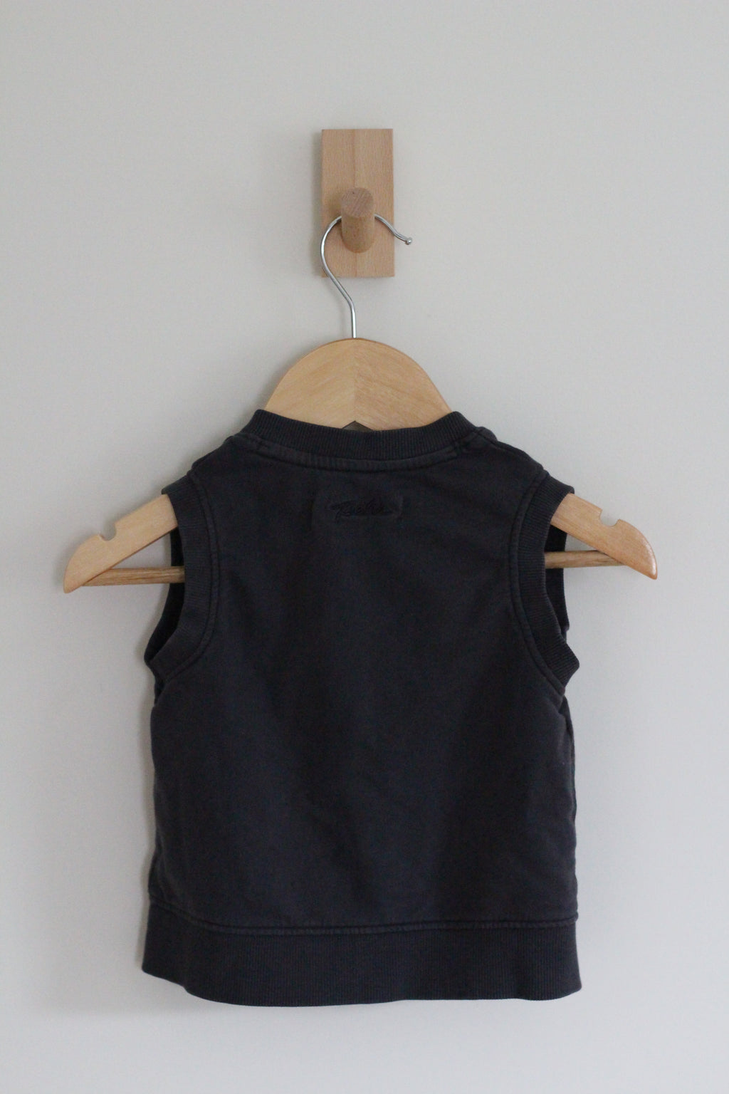 Pehr Organic Cotton Boys Dark Blue French Terry Vest - 12 -24 months