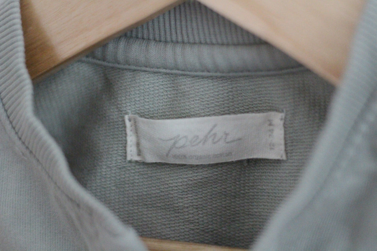 Pehr Organic Cotton Sage Green Terry Vest - size 12 - 24 months