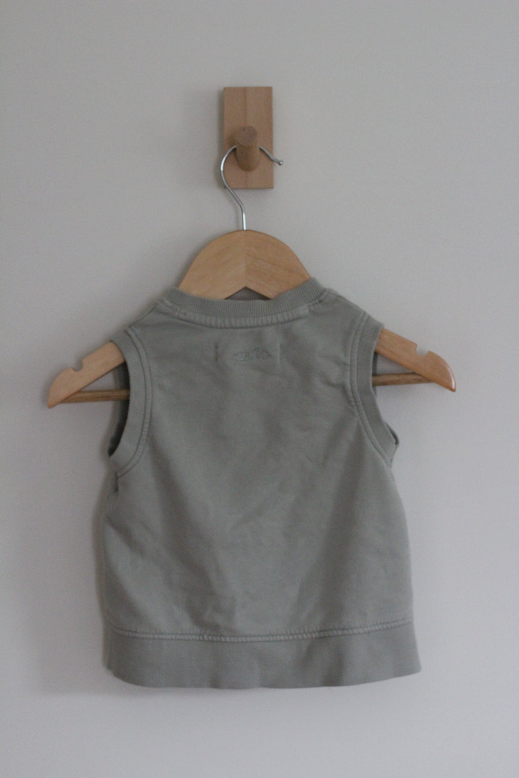 Pehr Organic Cotton Sage Green Terry Vest - size 12 - 24 months