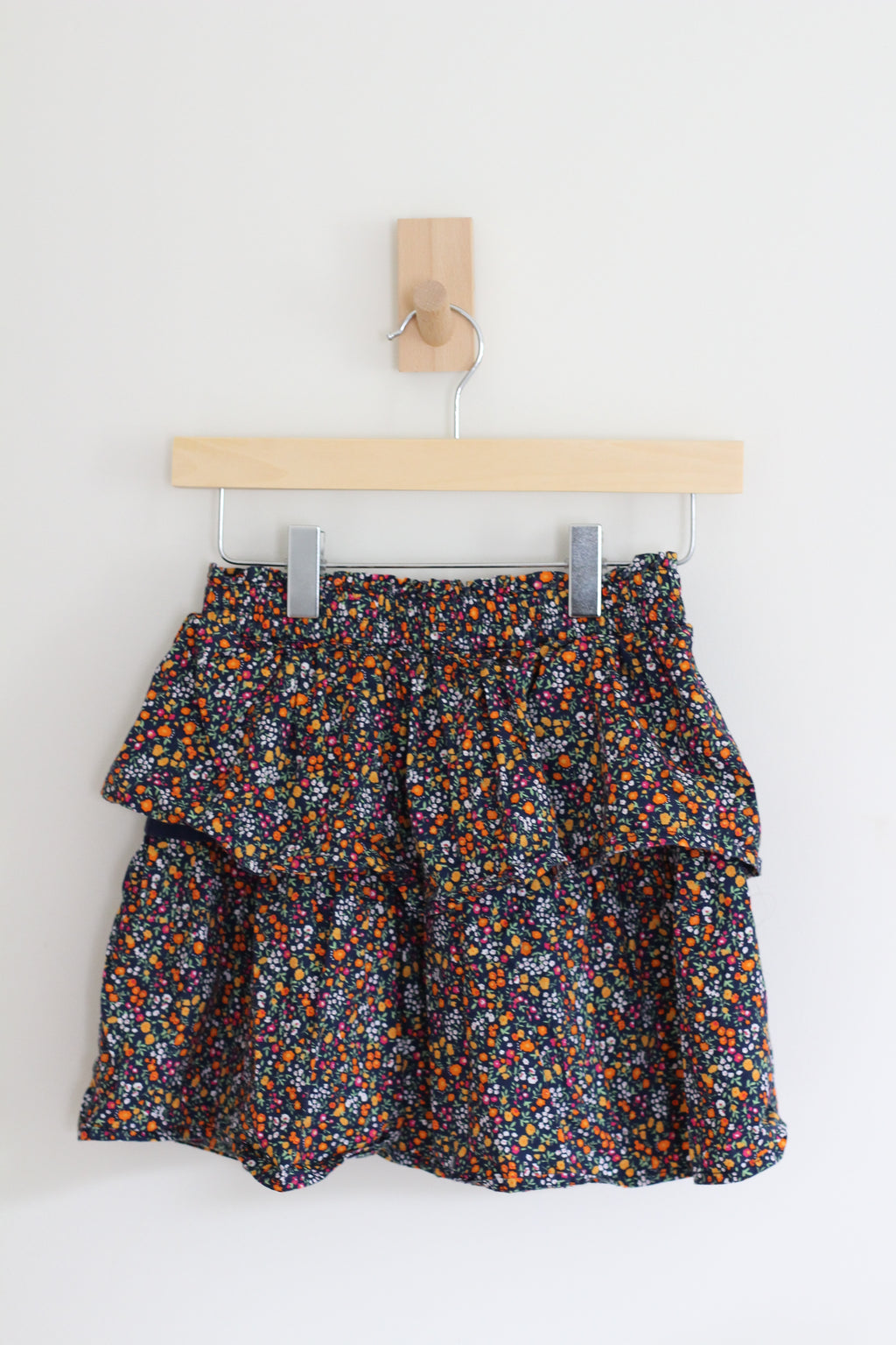 Crewcuts Girls Ditsy Floral Tiered Ruffle Skirt - size 8