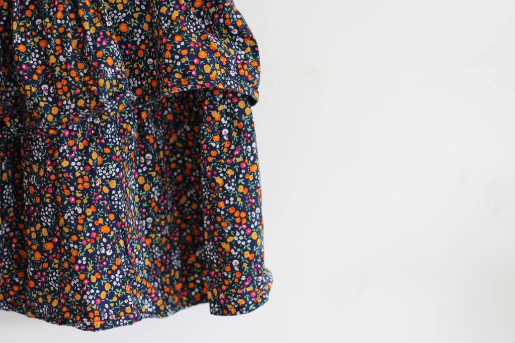 Crewcuts Girls Ditsy Floral Tiered Ruffle Skirt - size 8