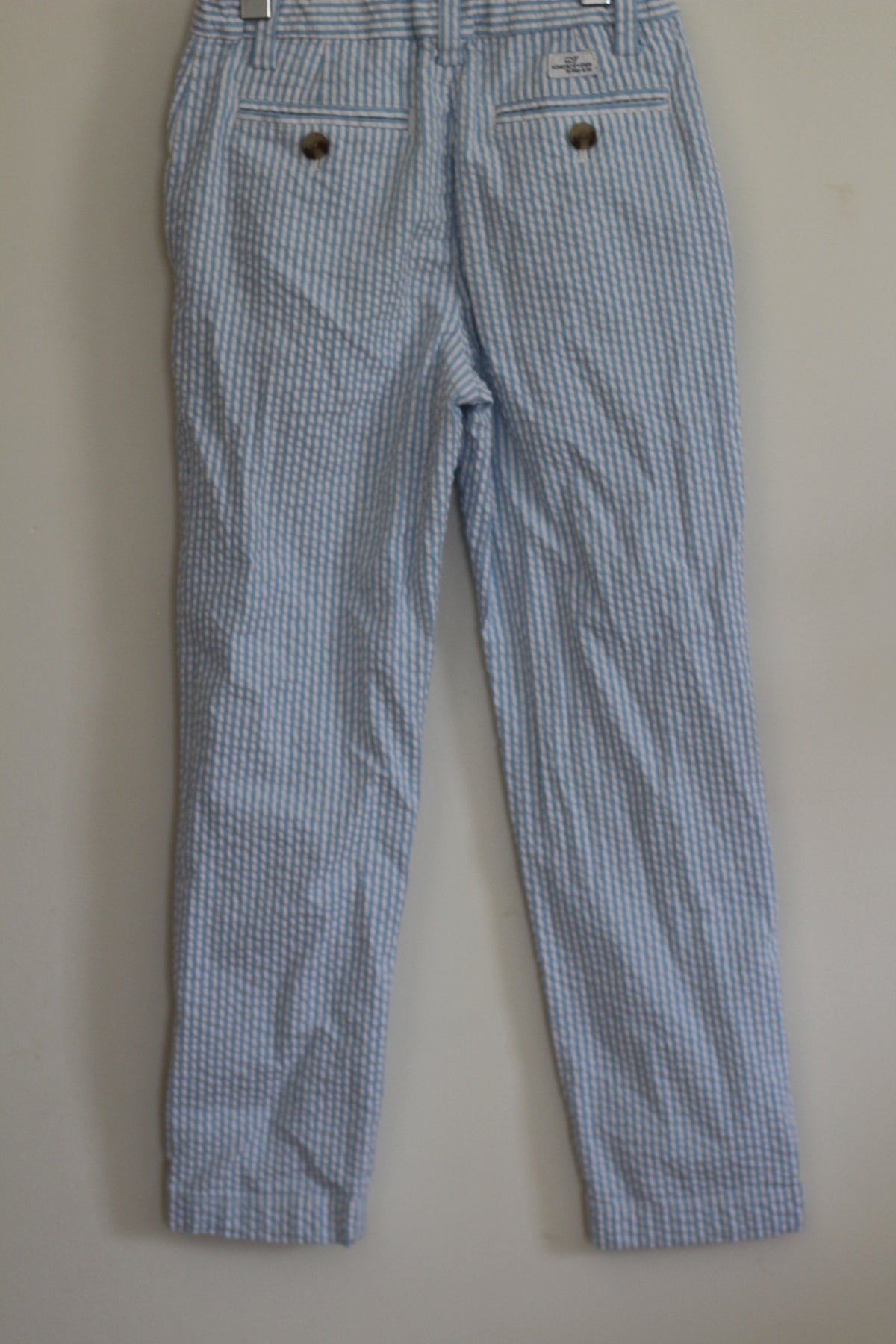 Vineyard Vines Seersucker Blue and White Breaker Pants - size 7