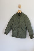 Gap Kids Olive Green Diamond Quilted Bomber Jacket - size small or 6 / 7