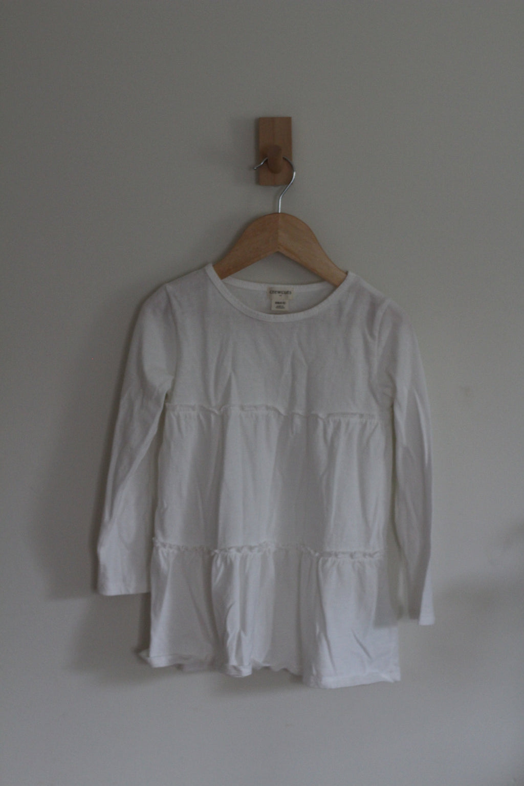 Crewcuts Tiered Long Sleeve Dress - size xs (4-5 years)