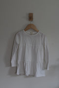 Crewcuts Tiered Long Sleeve Dress - size xs (4-5 years)