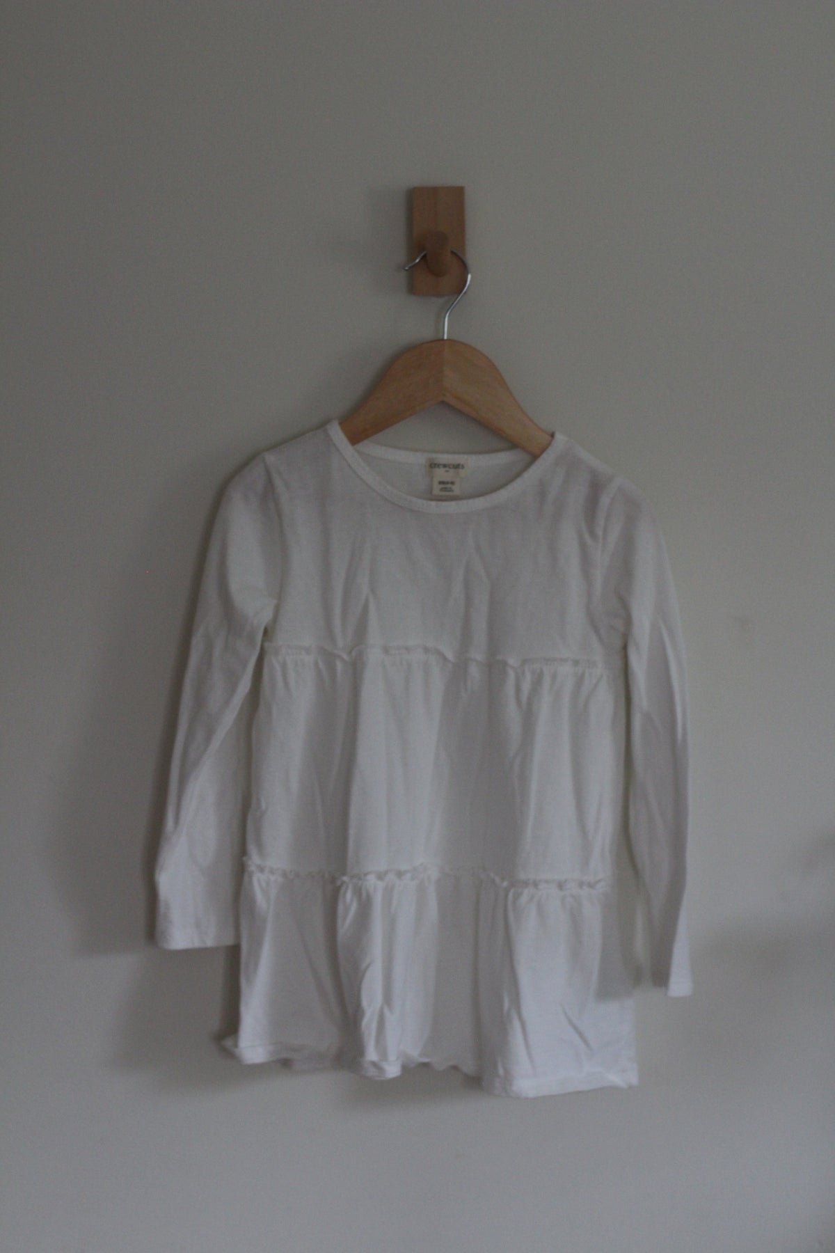 Crewcuts Tiered Long Sleeve Dress - size xs (4-5 years)
