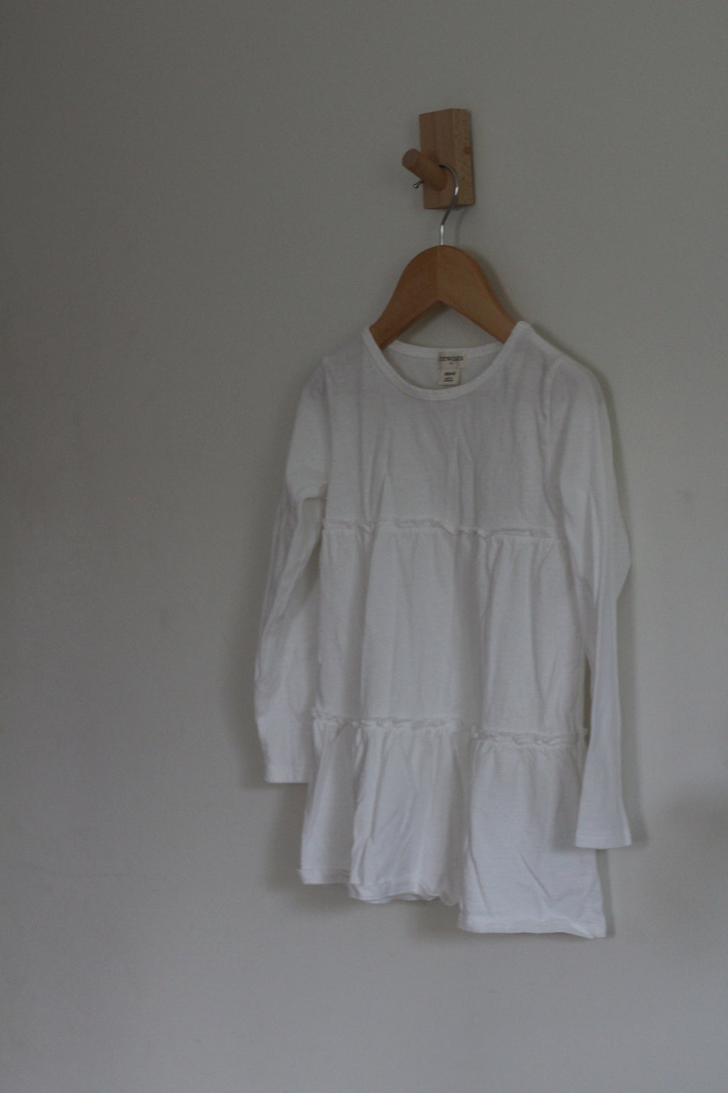 Crewcuts Tiered Long Sleeve Dress - size xs (4-5 years)