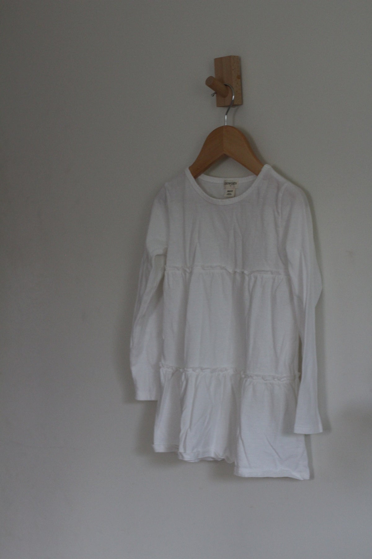Crewcuts Tiered Long Sleeve Dress - size xs (4-5 years)