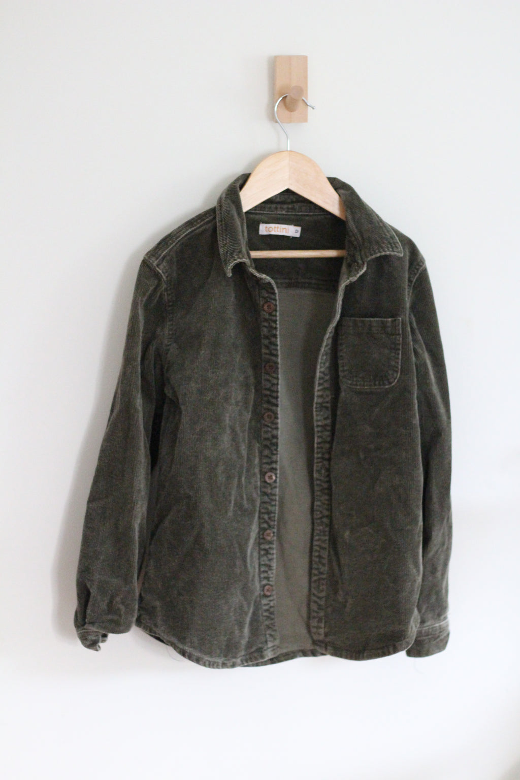Tottini Olive Green Boys Corduroy Jacket - size 12