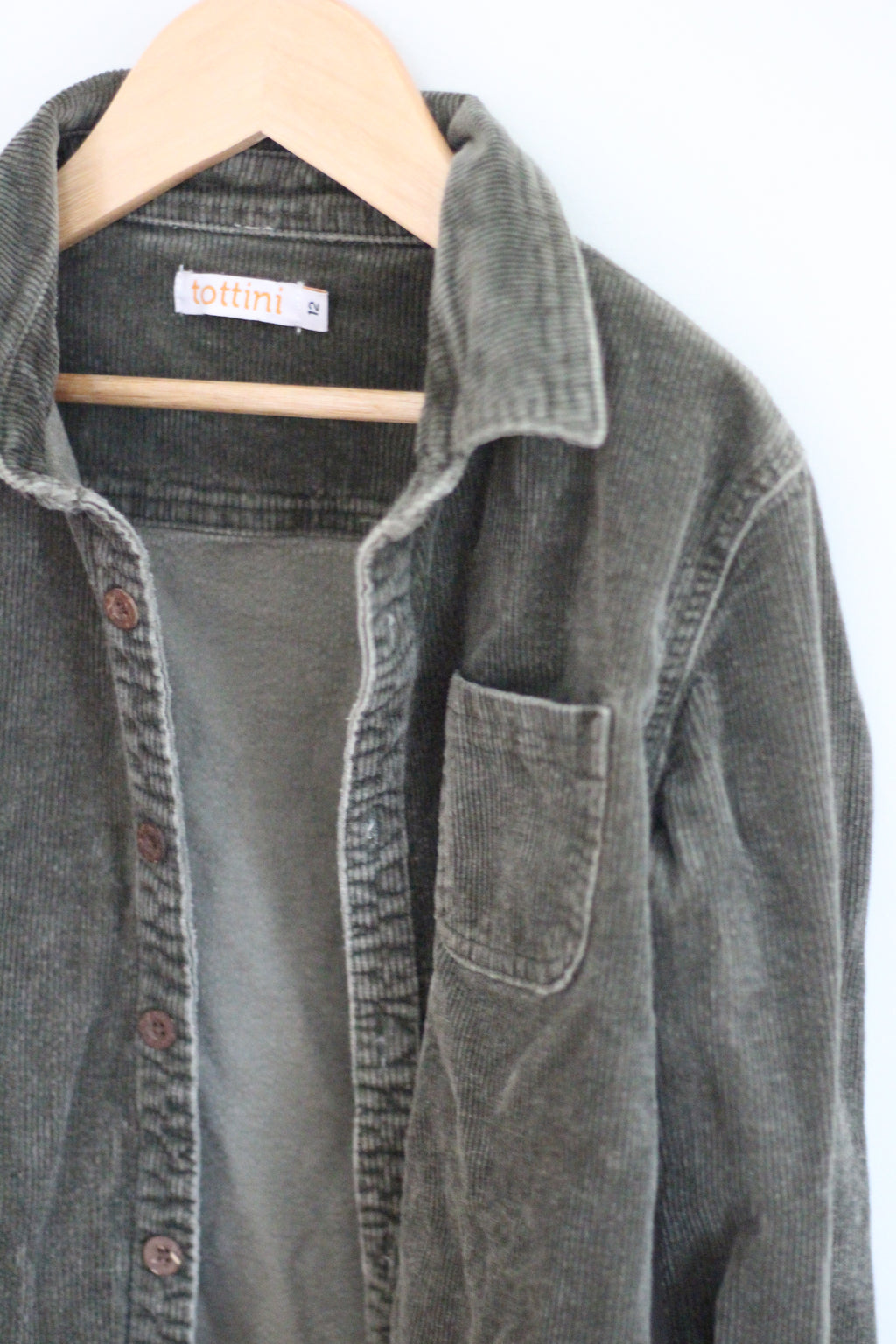 Tottini Olive Green Boys Corduroy Jacket - size 12