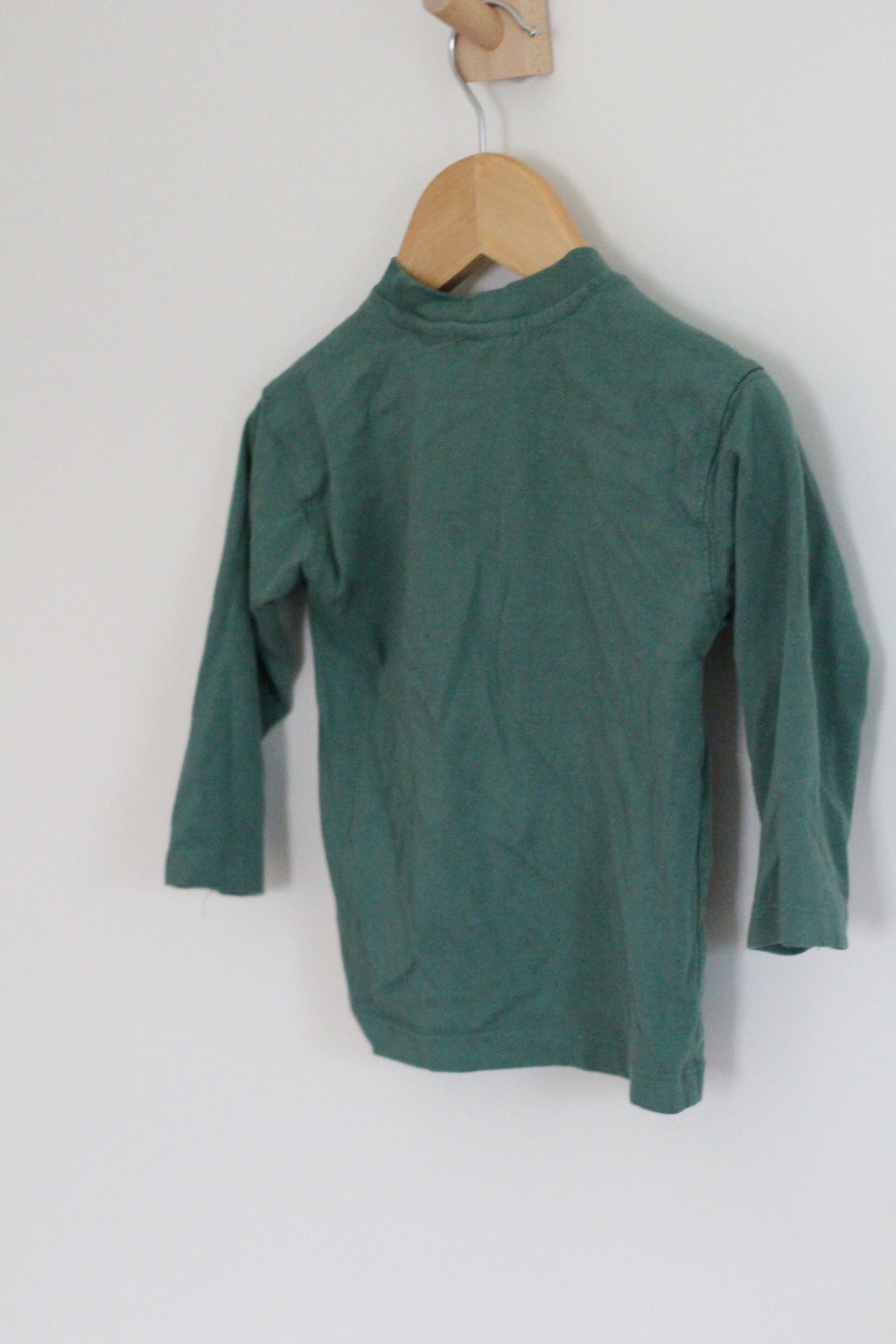 Zara Green Long Sleeve Pocket Shirt - size 1 1/2 years