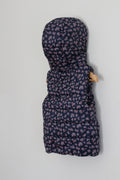 H&M Navy Vest with Removable Hood and Florals - size 3 / 4 years
