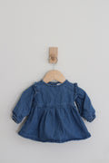 Little Co. Organic Cotton Denim Dress - size newborn