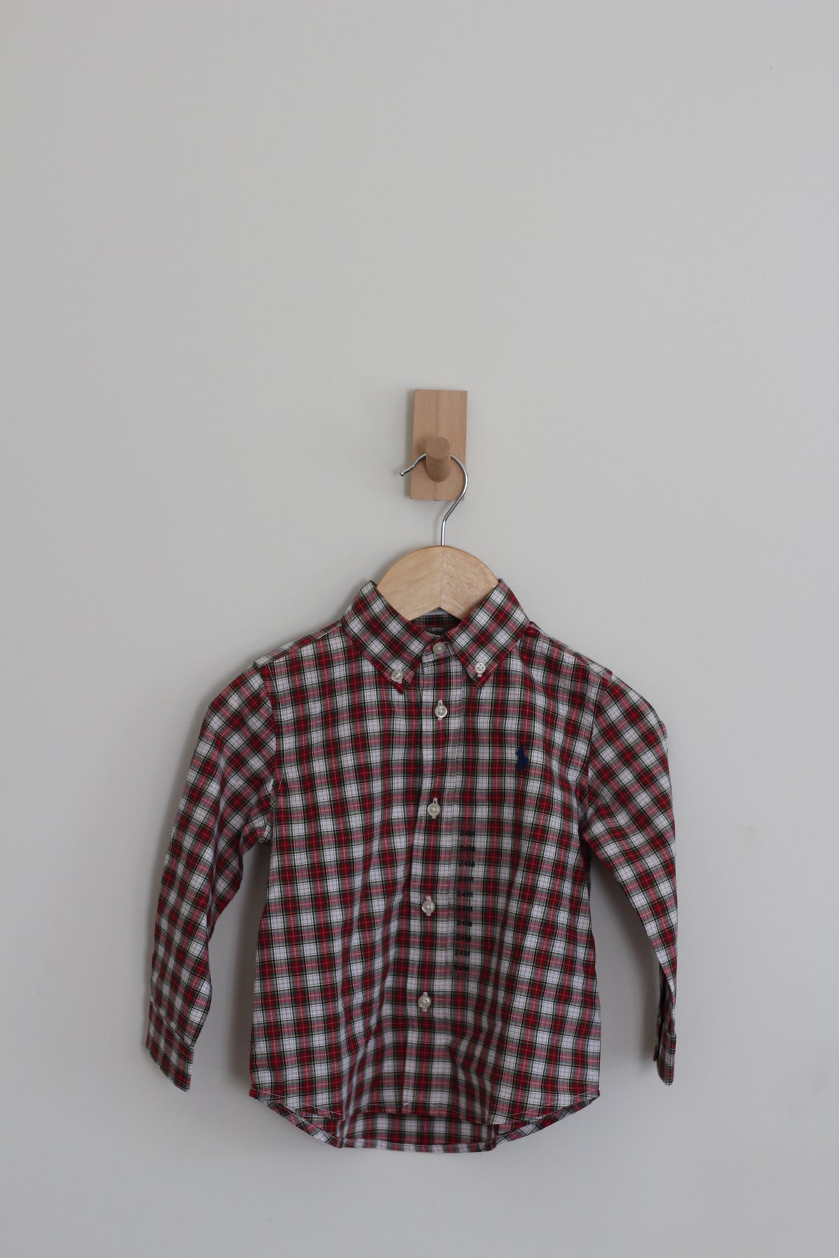 NWT Ralph Lauren Holiday Plaid Shirt - size 24 months