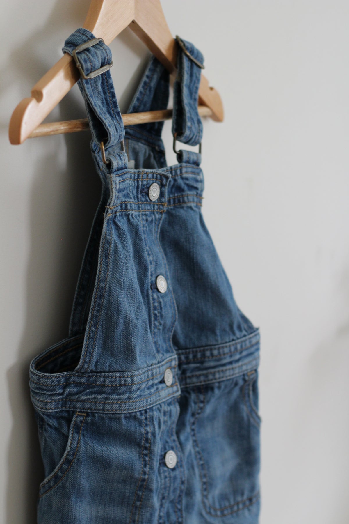 Baby Gap Overall Button Down Skirtall Dress - size 4 years