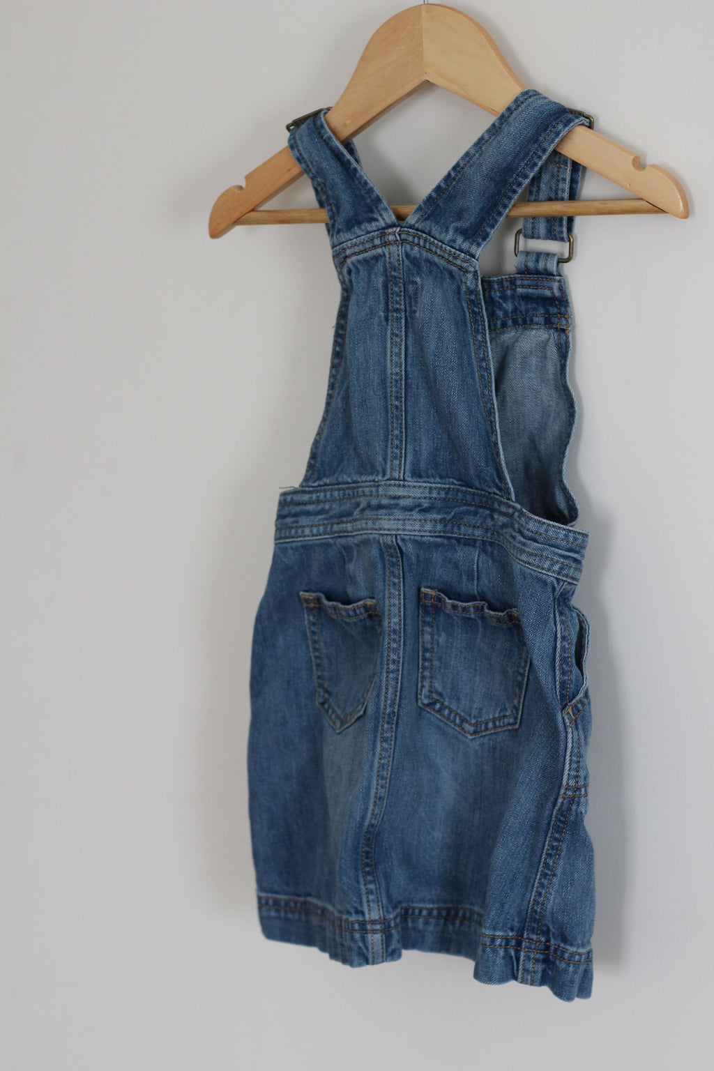 Baby Gap Overall Button Down Skirtall Dress - size 4 years