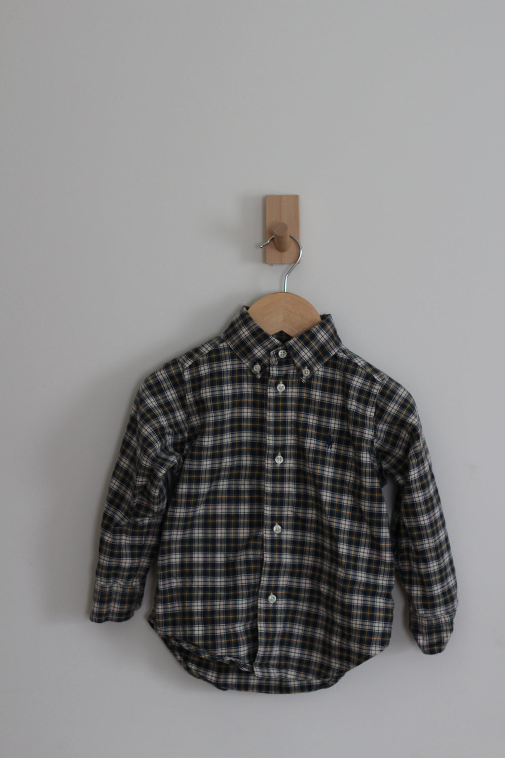 Ralph Lauren Plaid Long Sleeve Button Down - size 2t