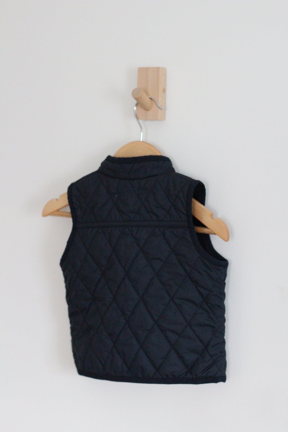 Polo Ralph Lauren Dark Navy Toddler Fleece Lined Quilted Vest - size 12 months