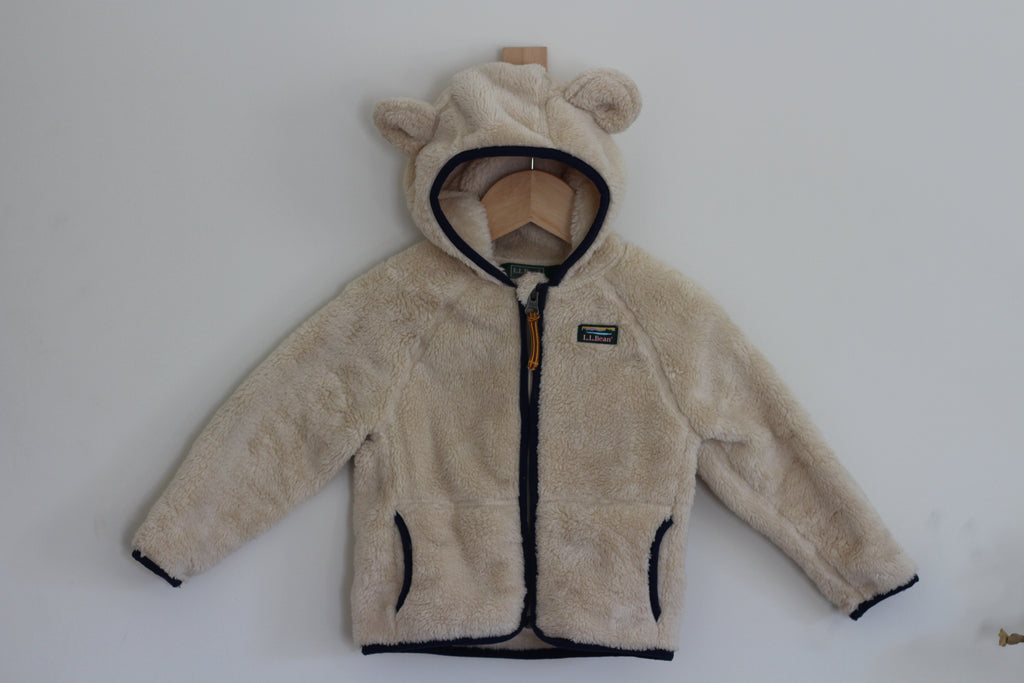 L.L. Bean Hooded Sherpa in Cream - size 12 - 18 months