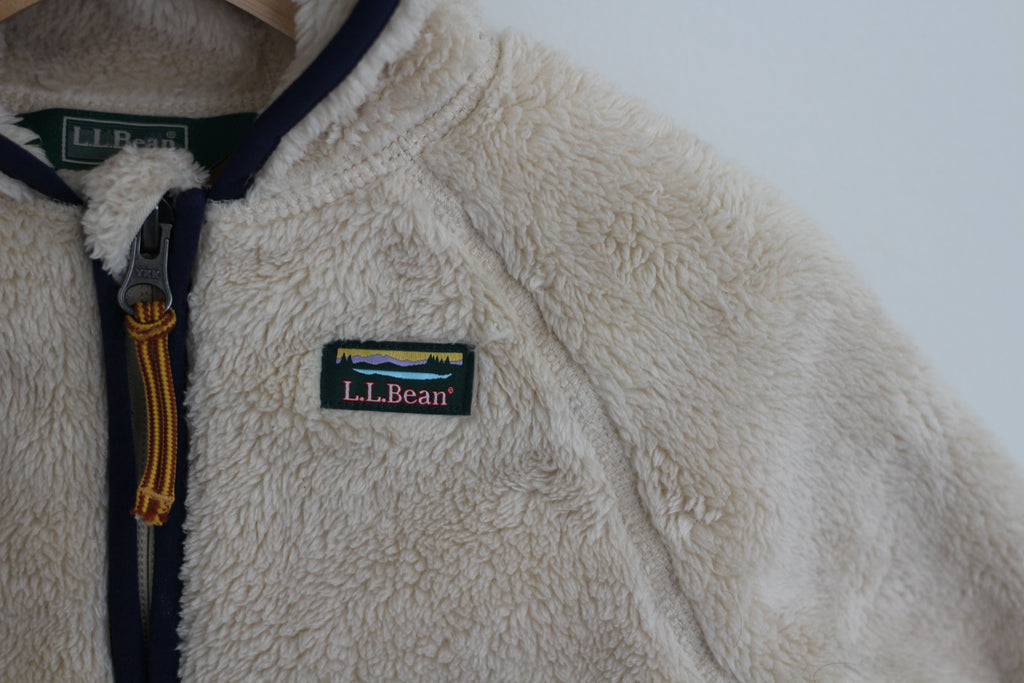 L.L. Bean Hooded Sherpa in Cream - size 12 - 18 months