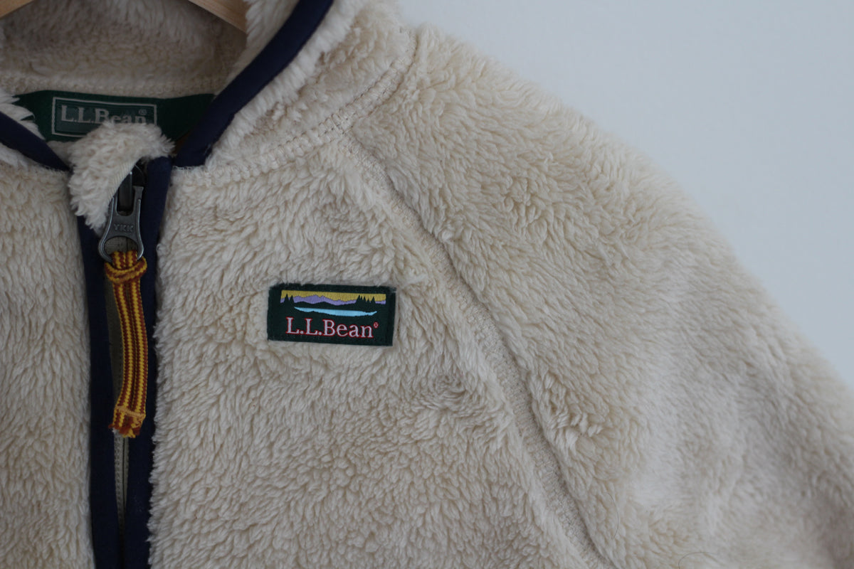 L.L. Bean Hooded Sherpa in Cream - size 12 - 18 months