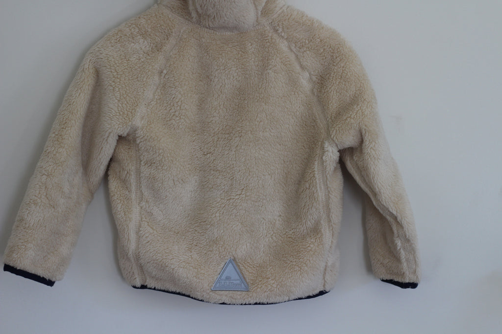 L.L. Bean Hooded Sherpa in Cream - size 12 - 18 months