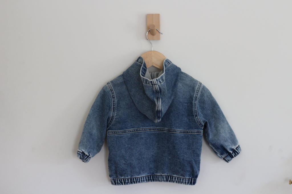 Baby Gap Knit Denim Jacket - size 2t