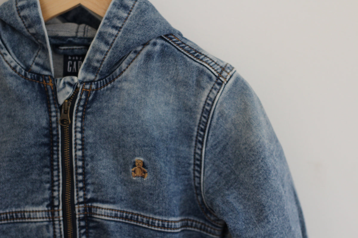 Baby Gap Knit Denim Jacket - size 2t