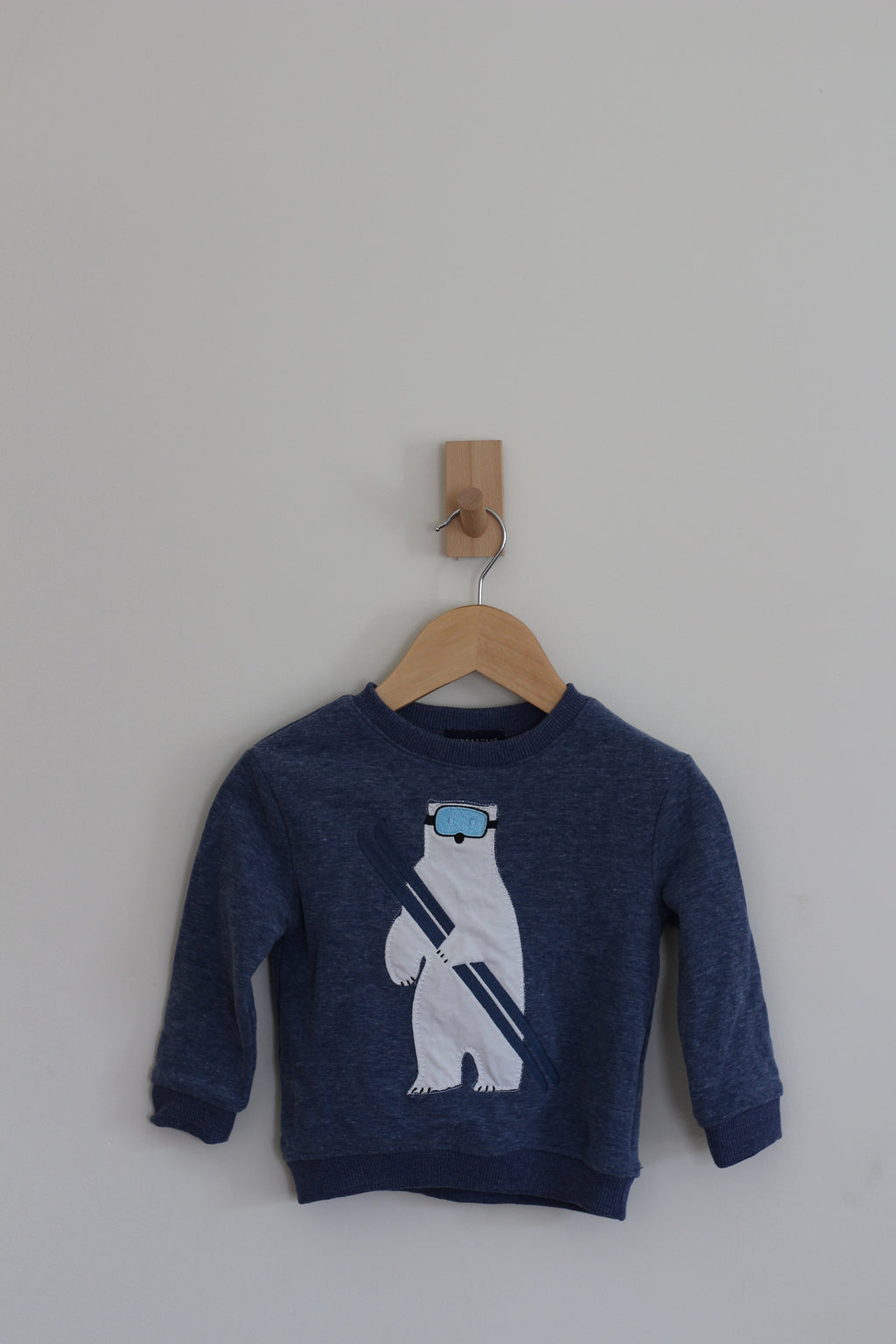 Andy & Evan Navy Polar Bear Sweater - size 2t