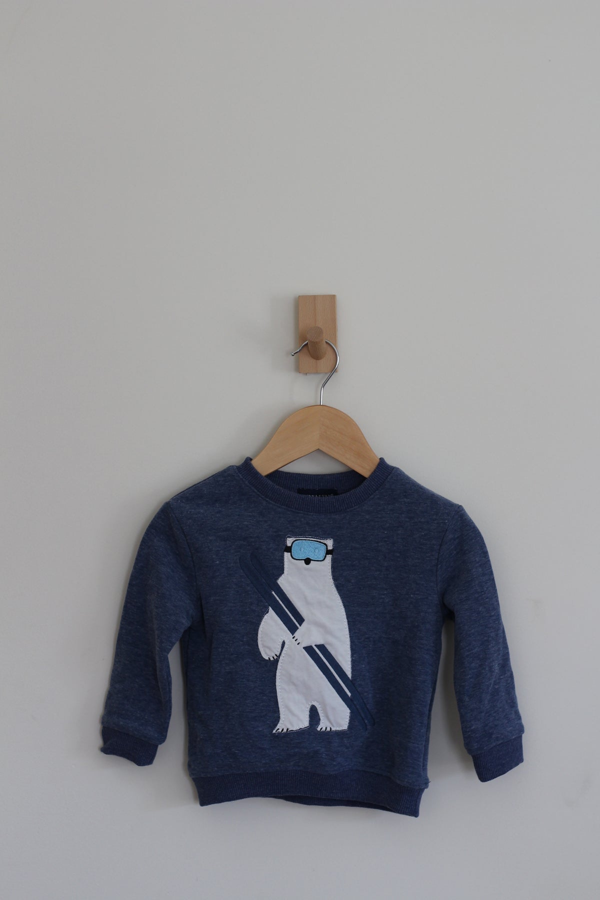 Andy & Evan Navy Polar Bear Sweater - size 2t