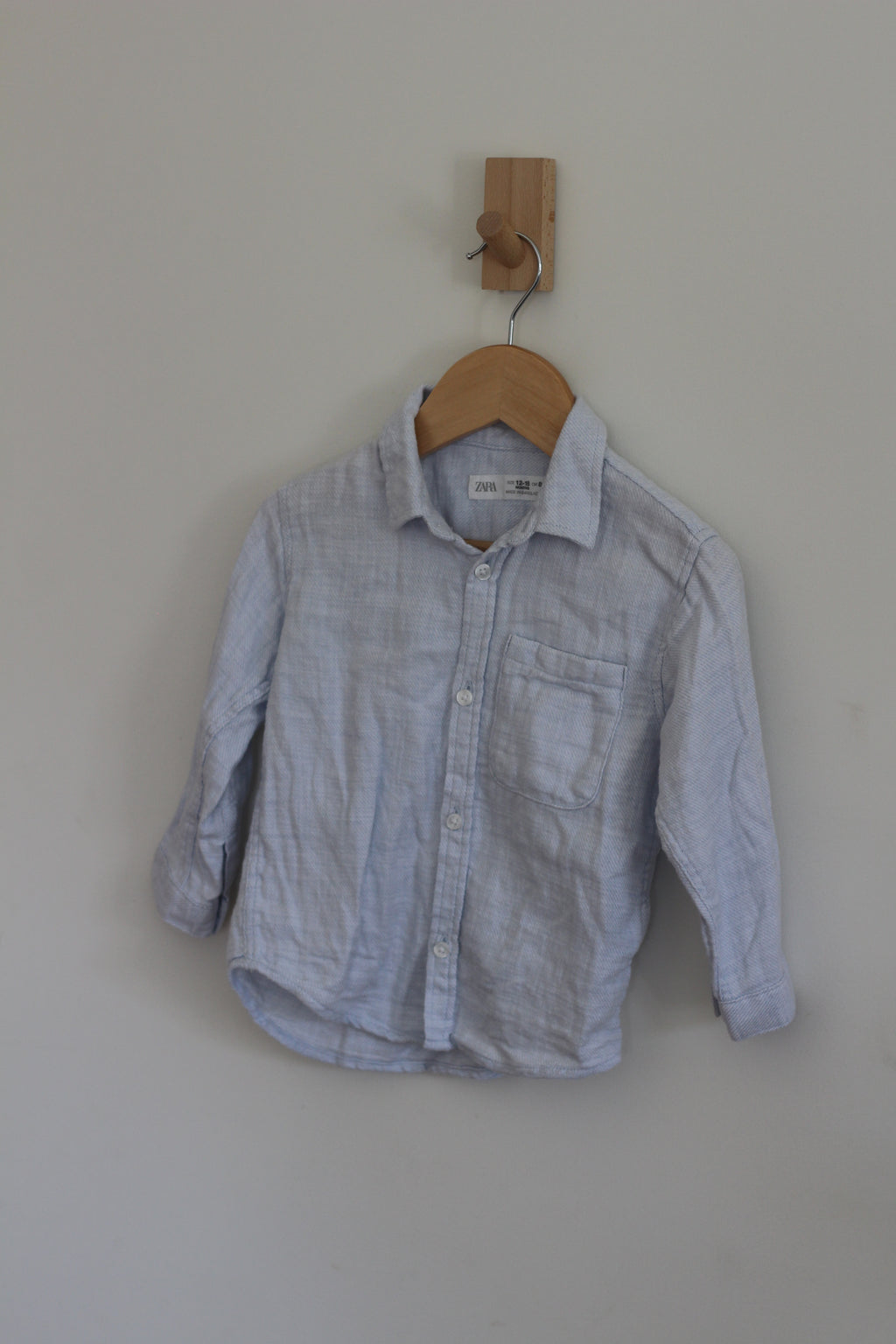 Zara Baby Long Sleeve Button Down - size 12 to 18 months