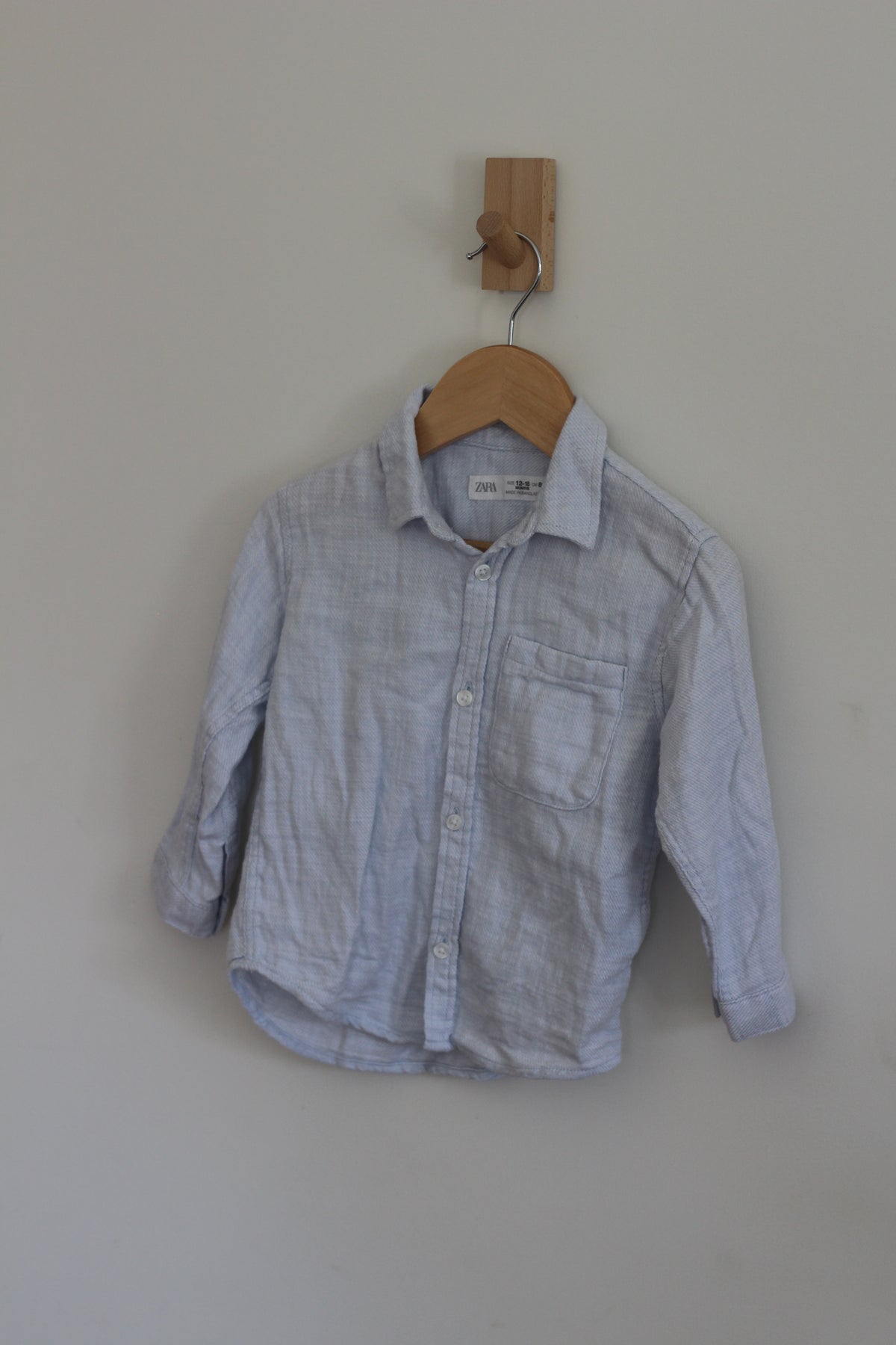 Zara Baby Long Sleeve Button Down - size 12 to 18 months