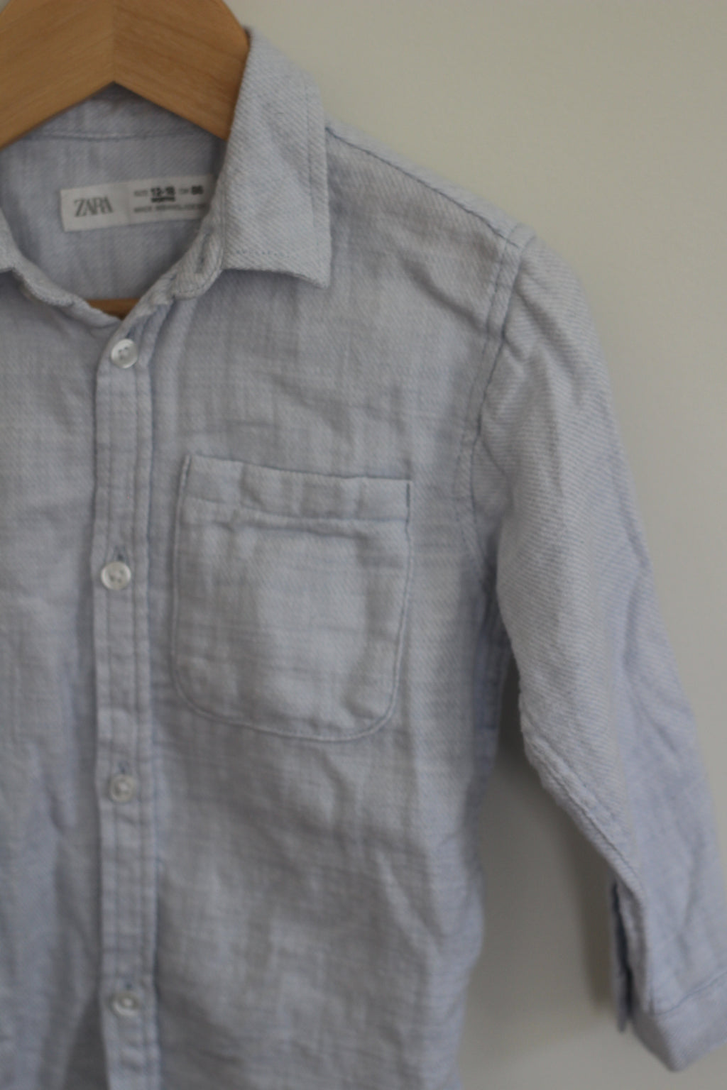 Zara Baby Long Sleeve Button Down - size 12 to 18 months